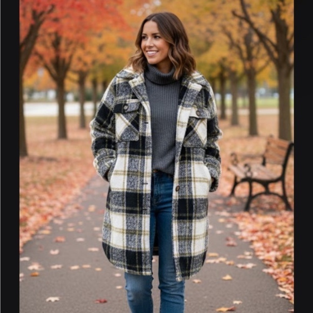 Koolaburra by UGG Fuzzy Chain-Accent Coat
